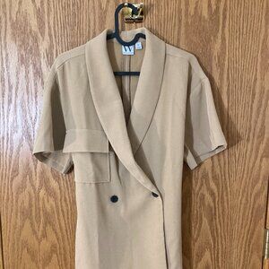 Summer Short-Sleeve Belted Trench Coat/Blazer - NWOT